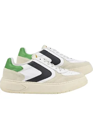 Valsport 1920 Sko, Herre, Hvid, 42 EU, Læder, Suede Læder Sneakers Bianco Verde Nero
