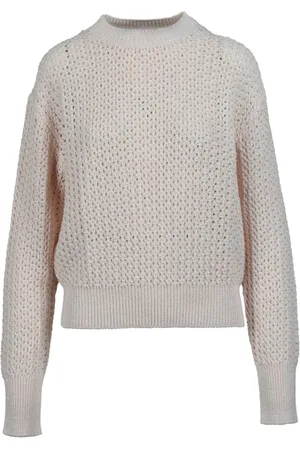 Fabiana Filippi Strik, Dame, Lyserød, L, Bomuld, Bomuld Linned Blandingsstrik Top