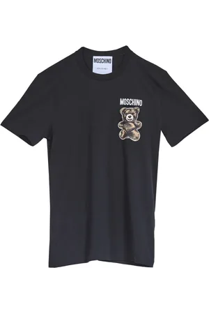 Moschino Top, Herre, Sort, L, Bomuld, Adrian Mini Bear T-shirt Sort