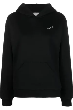 COPERNI Sweathshirts & Hoodies, Dame, Sort, M, Bomuld, Sort Logo Hoodie Sweater