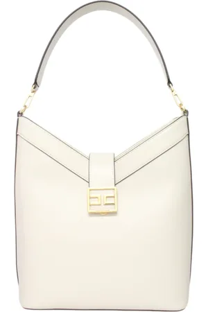 Elisabetta Franchi Taske, Dame, , ONE SIZE, Uld, Skulder taske i kunstlæder med frontlogo