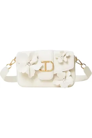 Twin-Set Taske, Dame, Hvid, ONE SIZE, Uld, Stilfuld Crossbody Håndtaske