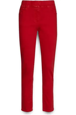 Elena Miro Bukser, Dame, Rød, 4XL, Jeggings at tage på, 