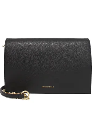 Coccinelle Taske, Dame, Sort, ONE SIZE, Læder, Læder dame taske med frontlogo