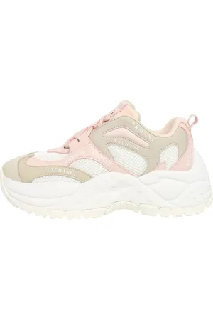 Armani Exchange Sko, Dame, Flerfarvet, 38 EU, Læder, Ecopelle Sneakers med Logo Detalje