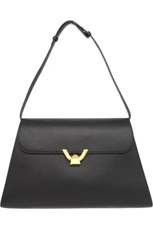 Coccinelle Taske, Dame, Sort, ONE SIZE, Uld, Læder Skuldertaske med Frontlogo