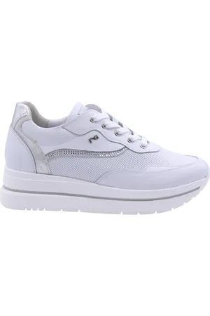 Nero Giardini Sko, Dame, Hvid, 38 EU, Uld, Tesero Stilfulde Sneakers Sko