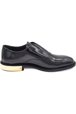 Moschino Sko, Herre, Sort, 41 EU, Læder, Metal Hæl Slip-On Sko
