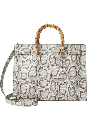 Liu Jo Taske, Dame, Grå, ONE SIZE, Bomuld, Python Print Håndtaske med Justerbar Strop