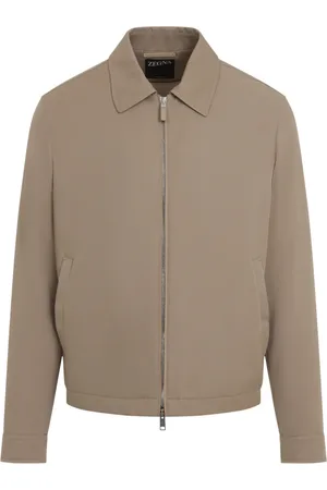 Ermenegildo Zegna Jakke, Herre, Brun, L, Uld, Brun Jakke til Mænd Stilfuld