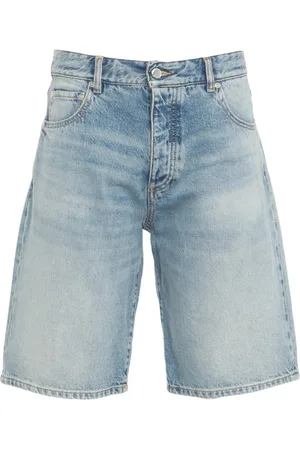 Icon Denim Shorts, Herre, Blå, W33, Bomuld, Blå Bermuda Shorts Bobby Stil