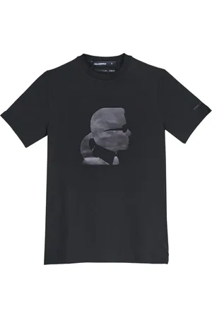 Karl Lagerfeld Top, Herre, Sort, S, Bomuld, T-shirt Karl Kameo