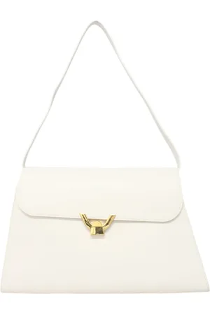 Coccinelle Taske, Dame, Hvid, ONE SIZE, Uld, Læder Dame Skuldertaske med Logo