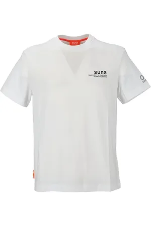 sunseeker Top, Herre, Hvid, L, Bomuld, Grafisk Print Crew Neck T-Shirt