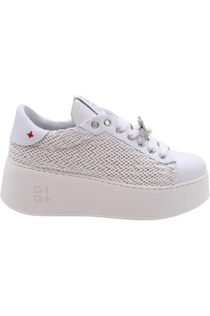 Gio+ Sko, Dame, Hvid, 41 EU, Uld, Sporty Sneaker til Aktiv Livsstil