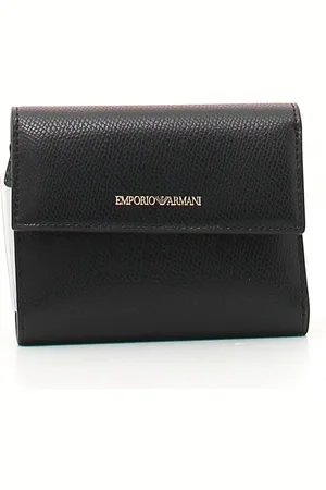 Emporio Armani Tilbehør, Dame, Sort, ONE SIZE, Læder, Eco Læder Pung & Kortholder