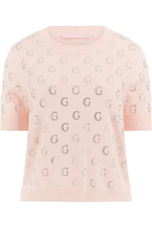 Guess Strik, Dame, Lyserød, L, Jasmine Boxy Sweater