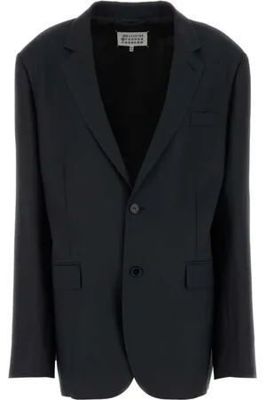 Maison Margiela Jakke, Dame, Sort, XS, Oversize Sort Mohair Blazer