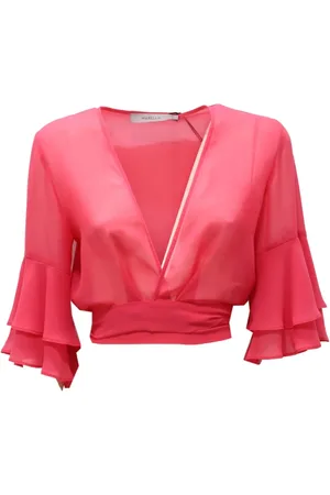 MARELLA Bluser & Skjorter, Dame, Lyserød, S, Uld, Fuchsia 3/4 Ærme Baita Skulderklæde