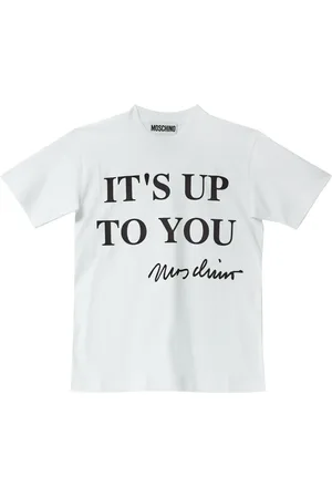 Moschino Top, Dame, Hvid, XS, Bomuld, Styrke Hvid Bomuld Kortærmet T-Shirt