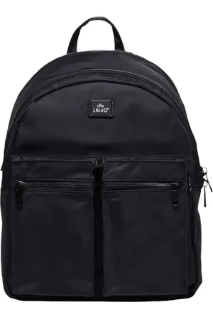 Liu Jo Taske, Herre, Sort, ONE SIZE, Nylon, Nylon Rygsæk med Frontlogo