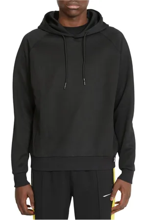 John Richmond Sweathshirts & Hoodies, Herre, Sort, S, Bomuld, Bomuldshættetrøje med elastiske manchetter
