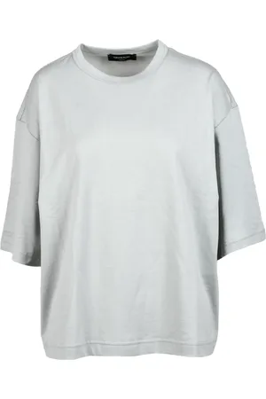 Fabiana Filippi Top, Dame, Grå, S, Bomuld, Bomuld T-shirt med unik stil