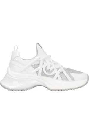 Pinko Sko, Dame, Flerfarvet, 35 EU, Polyester, Polyestersneakers med sidelogo