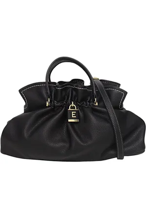 ERMANNO SCERVINO Taske, Dame, Sort, ONE SIZE, Læder, Eco-læder tote taske med justerbar rem