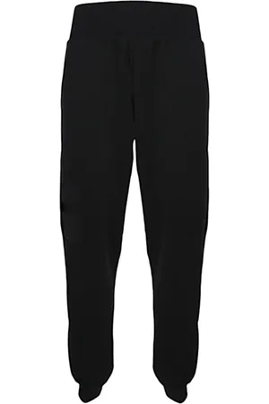 Emporio Armani Bukser, Dame, Sort, L, Bomuld, Bomuldssweatpants med elastisk talje