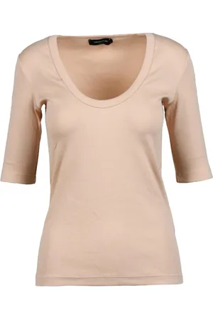 Fabiana Filippi Top, Dame, Lyserød, XS, Bomuld, Elegant Bomuld Elastan T-shirt