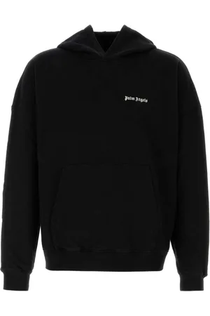Palm Angels Sweathshirts & Hoodies, Herre, Sort, L, Uld, Stilfulde Sweatshirts med Felpa Detaljer