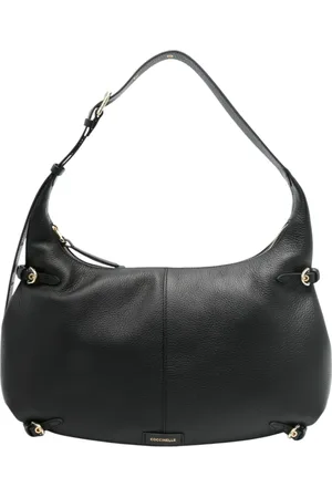 Coccinelle Taske, Dame, Sort, ONE SIZE, Uld, Læder skuldertaske med frontlogo