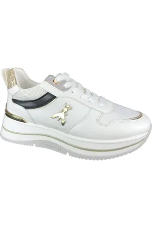 Patrizia Pepe Sko, Dame, Hvid, 37 EU, Uld, Stilfulde Sneakers Sko