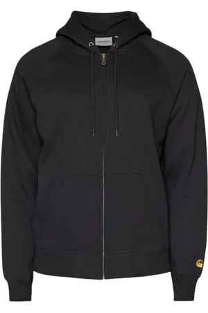 Carhartt Sweathshirts & Hoodies, Herre, Sort, XL, Bomuld, Bomuld Logo Hættetrøje Sweatshirt