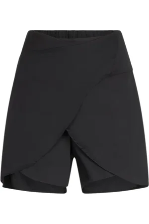 Liu Jo Shorts, Dame, Sort, S, Bomuld, Bomuld Bermuda Shorts med Front Knot