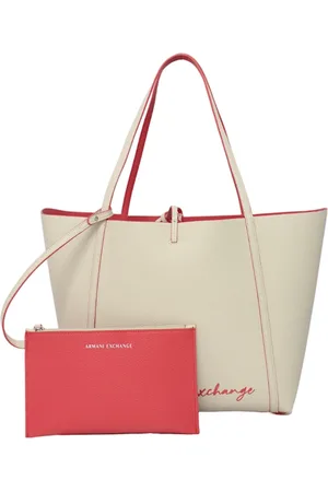 Armani Exchange Taske, Dame, Hvid, ONE SIZE, Læder, Reversibel håndtaske i kunstlæder med frontlogo