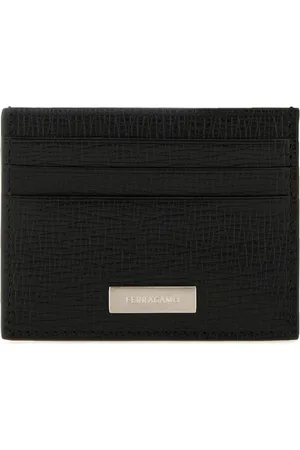 Salvatore Ferragamo Tilbehør, Herre, Sort, ONE SIZE, Uld, Stilfulde Punge & Kortholdere