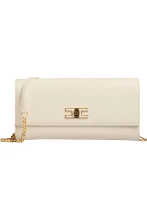 Elisabetta Franchi Taske, Dame, , ONE SIZE, Læder, Imiteret læder crossbody taske med frontlogo