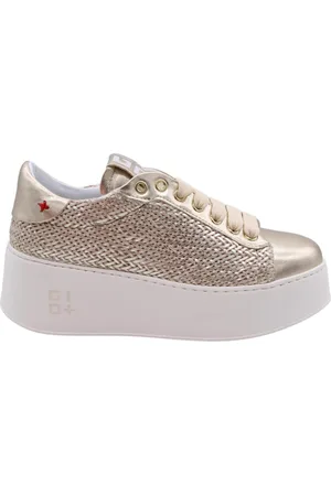 Gio+ Sko, Dame, Gul, 37 EU, Uld, Stilfuld Sneaker til Aktiv Livsstil