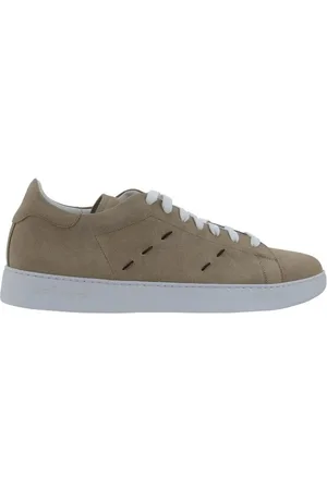 Kiton Sko, Herre, , 45 EU, Læder, Læder Sneakers med Side Detaljer