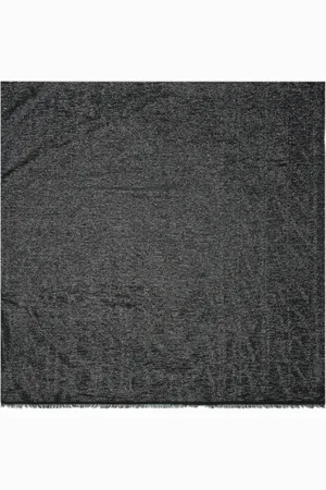 Emporio Armani Tilbehør, Dame, Sort, ONE SIZE, Uld, Mønstret Modal Tørklæde