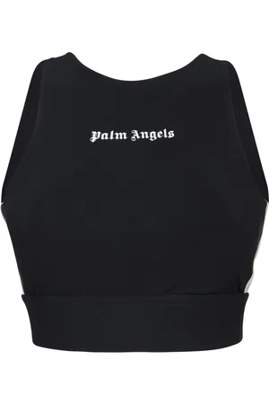 Palm Angels Top, Dame, Sort, XS, Uld, Sort Topbeklædning med Stilfuldt Design