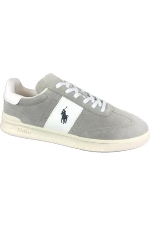 Ralph Lauren Sko, Herre, Grå, 44 EU, Afslappede Sneakers til Mænd