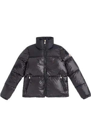PYRENEX Jakke, Dame, Sort, M, Uld, Kort skinnende vintage dunjakke til kvinder