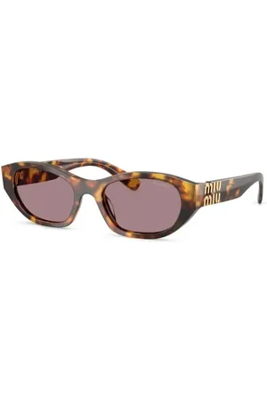 Miu Miu Tilbehør, Dame, Brun, 53 MM, Tyl, MU A03S 14L20I Solbriller