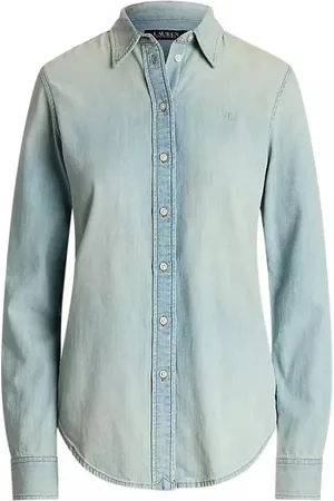 Ralph Lauren Bluser & Skjorter, Dame, Blå, L, Skjorte