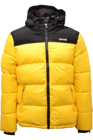Schott NYC Jakke, Herre, Gul, M, Uld, Polstret jakke i gul