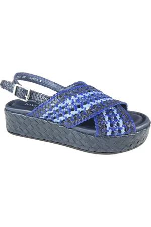 Pon´s quintana Sko, Dame, Blå, 40 EU, Uld, Stilfulde Sandal Sko