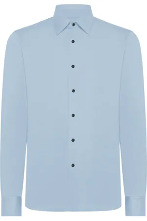 RRD Skjorte, Herre, Blå, XL, Geometrisk Jacquard Oxford Skjorte Lyseblå